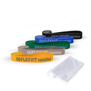 Flexvit Revolve Set de 5 Pentathlon, bandas de resistencia textiles