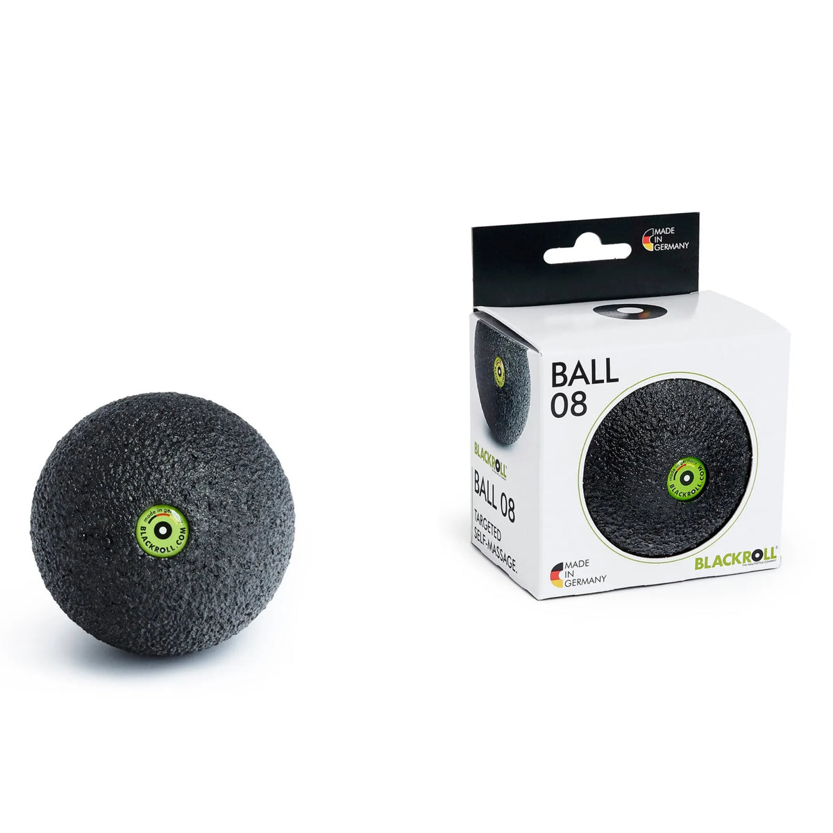 BLACKROLL® BALL 08 negra junto a su caja