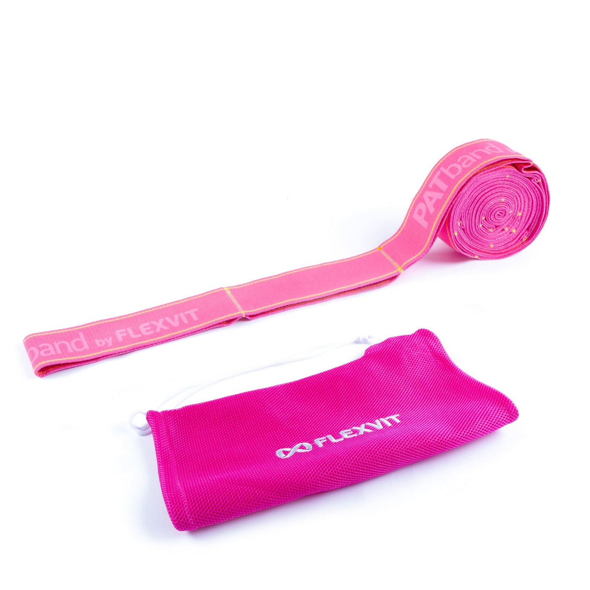Flexvit PATband rosada, banda textil larga con loops
