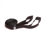 Flexvit IsoBand negra, banda no elástica con loops para entrenamiento isométrico