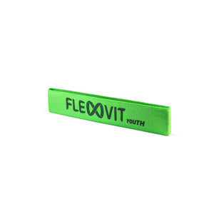 Flexvit MinY verde neón, mini banda de resistencia para niños y jóvenes