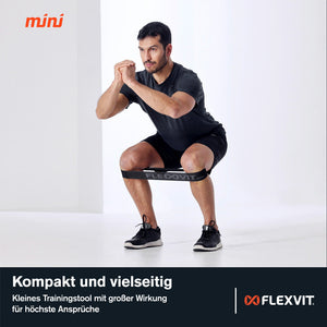 Ejercicio con miniband textil del Set de 3 Athlete