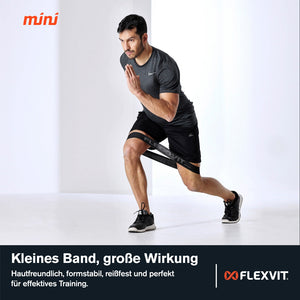 Entrenamiento funcional con miniband textil negra