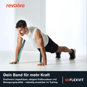 Entrenamiento funcional con las bandas del Revolve Set de 3 Gym