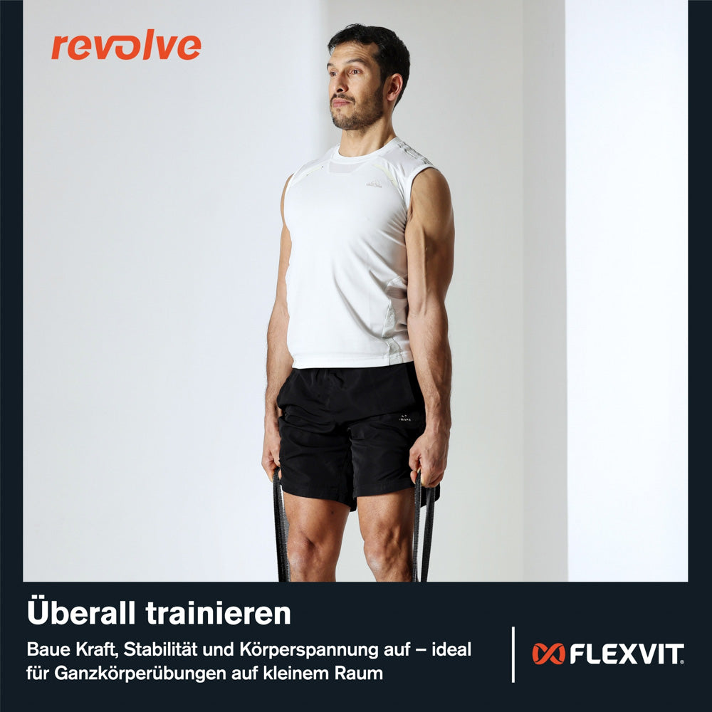 Flexvit Revolve negra durante un ejercicio